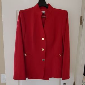 Red Pant Suit